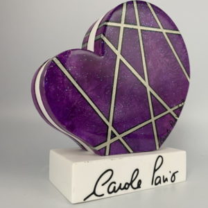 Rainbow heart - 15 cm Corian