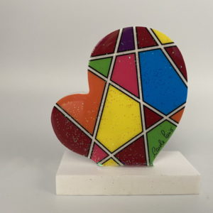 Coeur Arlequin Forex - 10 cm